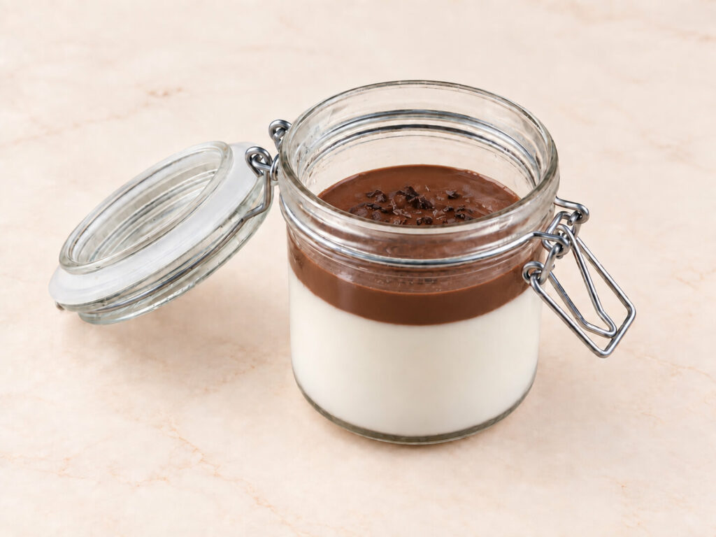 Pote de Panna Cotta de Chocolate