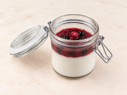 Pote de Panna Cotta de Frutos Vermelhos