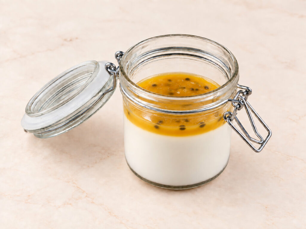 Pote de Panna Cotta de Maracujá